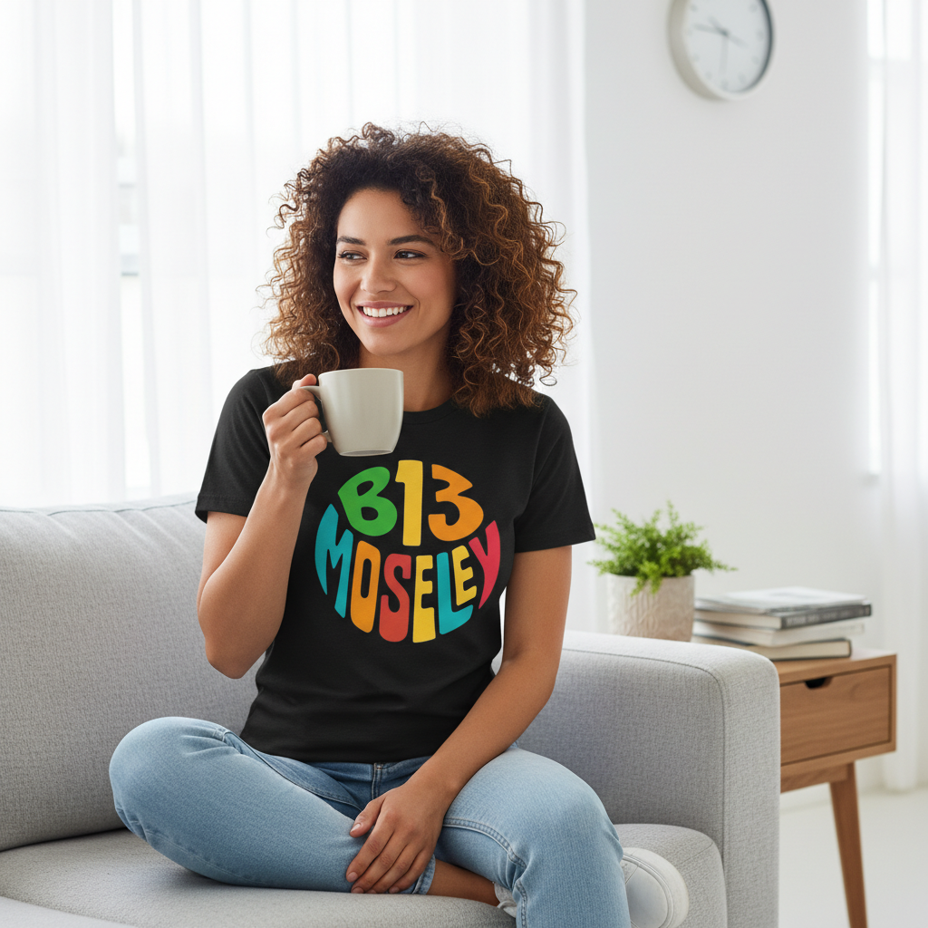 Moseley - T-Shirt - Colour Burst Design