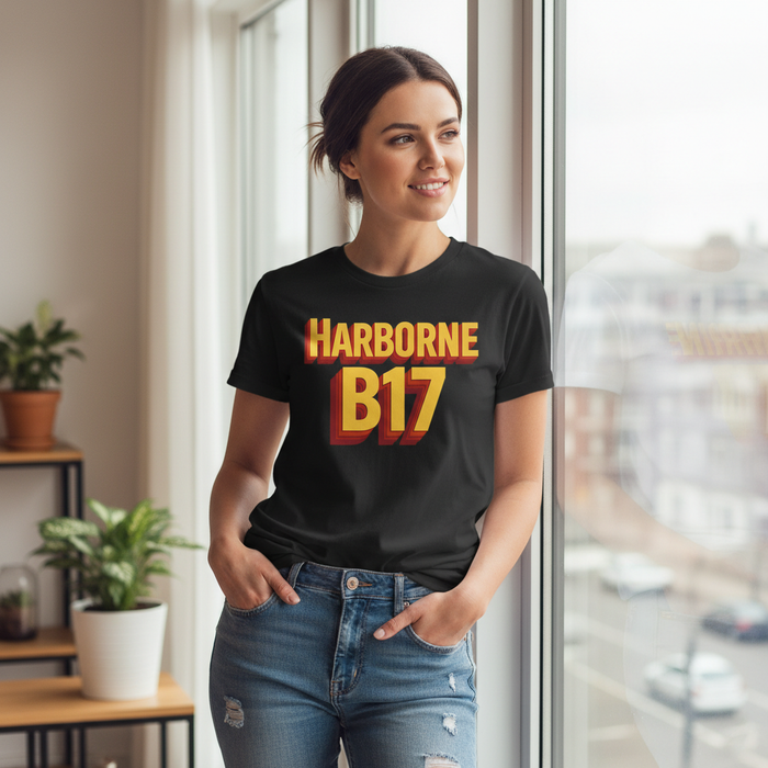 Harborne - T-Shirt - Bold 3D Type Design
