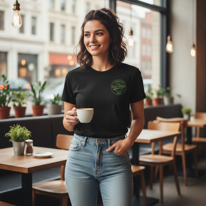 Kitts Green - T-Shirt - B33 Vintage Stamp Design