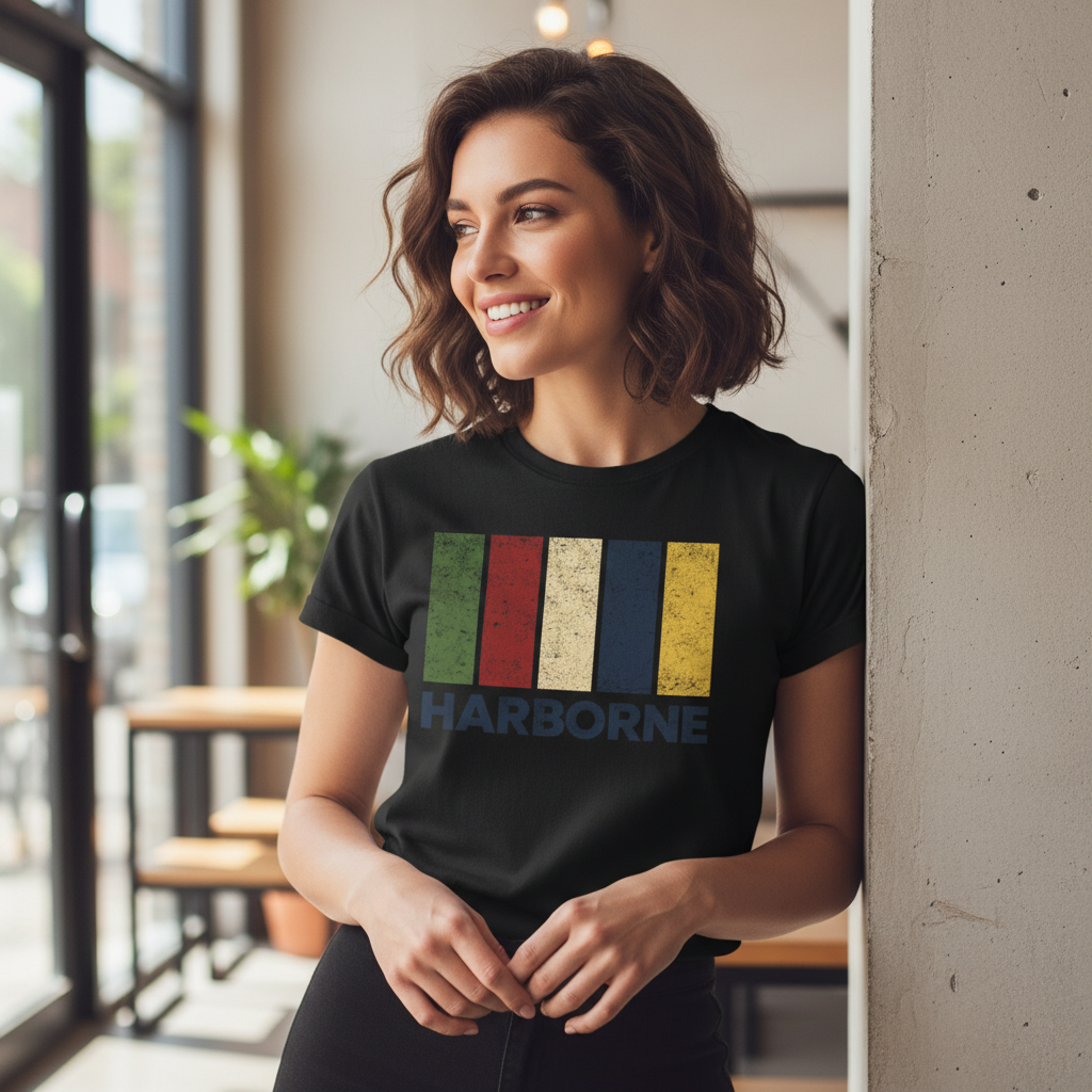 Harborne - T-Shirt - Colour Block Design