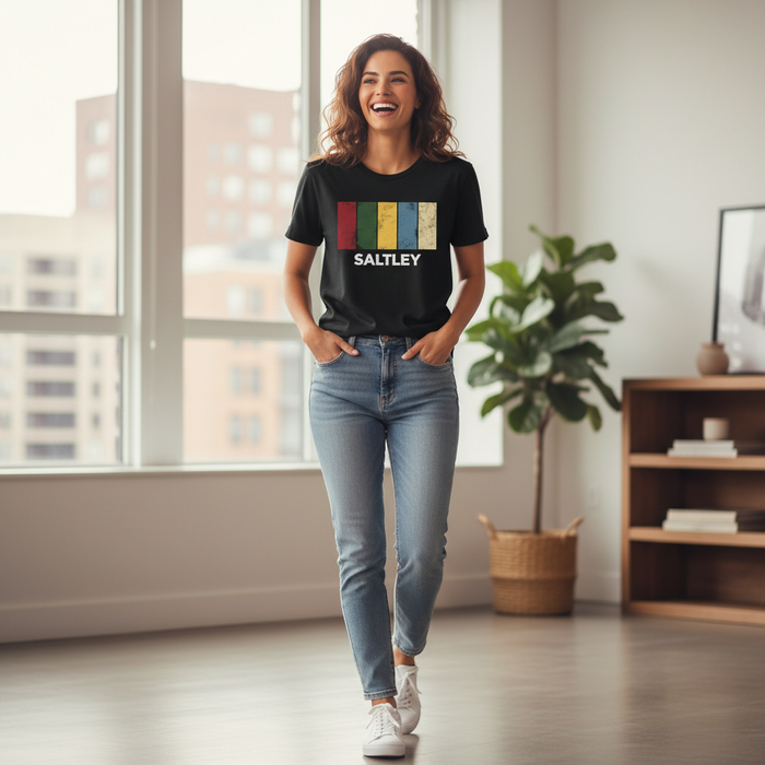 Saltley - T-Shirt - Colour Block Design