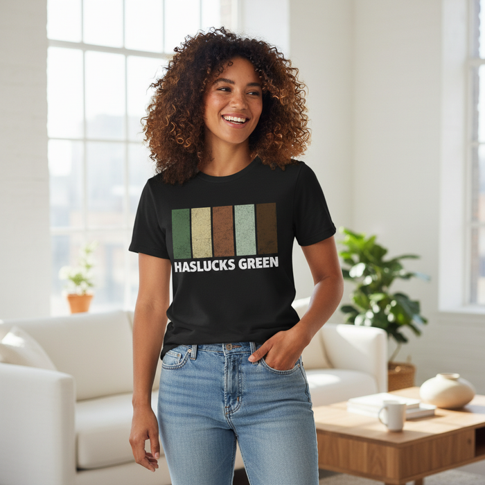 Haslucks Green - T-Shirt - Colour Block Design