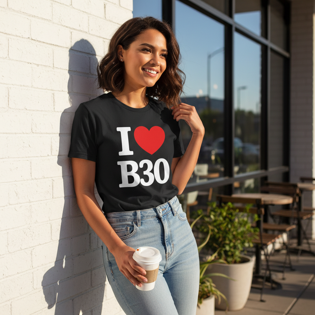 Cotteridge - T-Shirt - I heart B30 Design