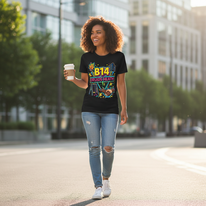 Druids Heath - T-Shirt - Playful Neon Vibe Design