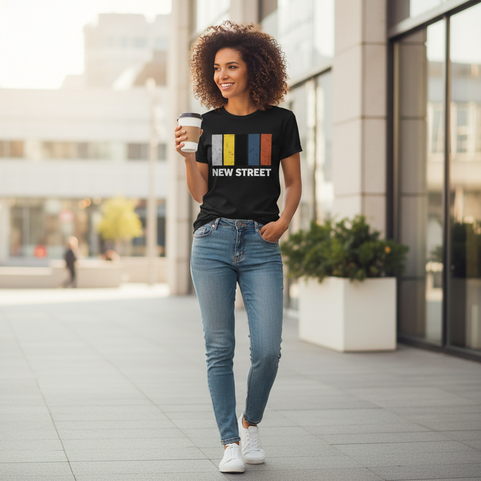 New Street - T-Shirt - Colour Block Design