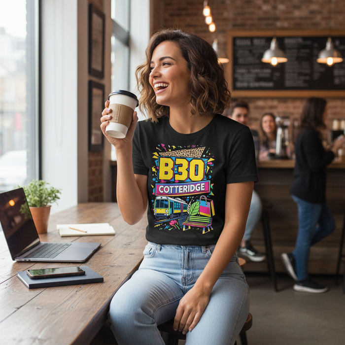 Cotteridge - T-Shirt - Playful Neon Vibe Design