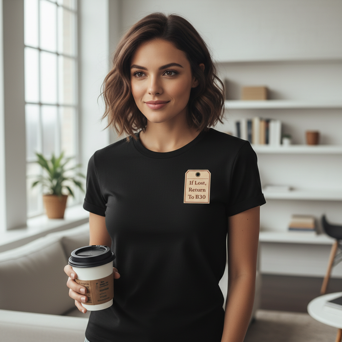 Bournville - T-Shirt - If Lost, Return To B30 Design