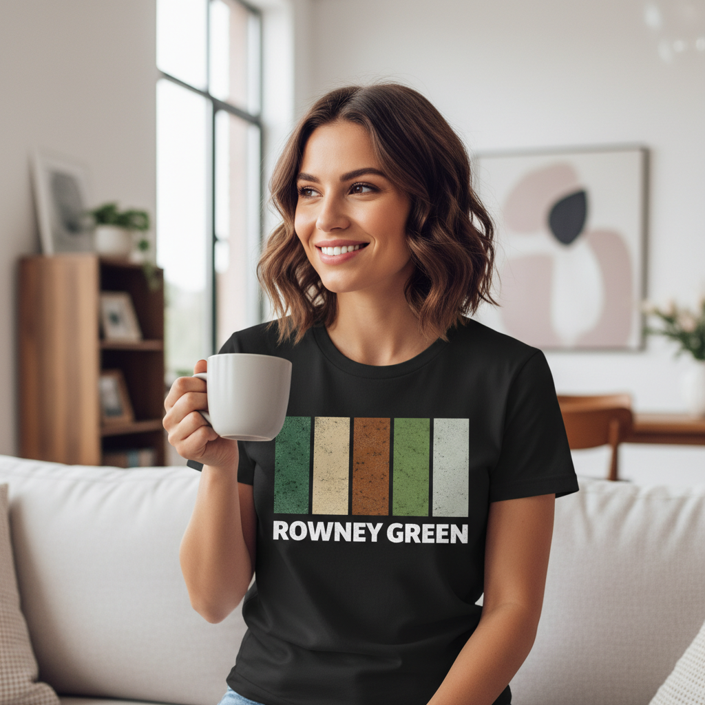 Rowney Green - T-Shirt - Colour Block Design