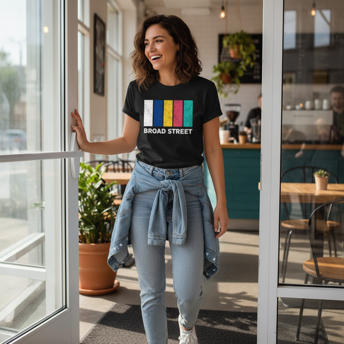 Broad Street - T-Shirt - Colour Block Design