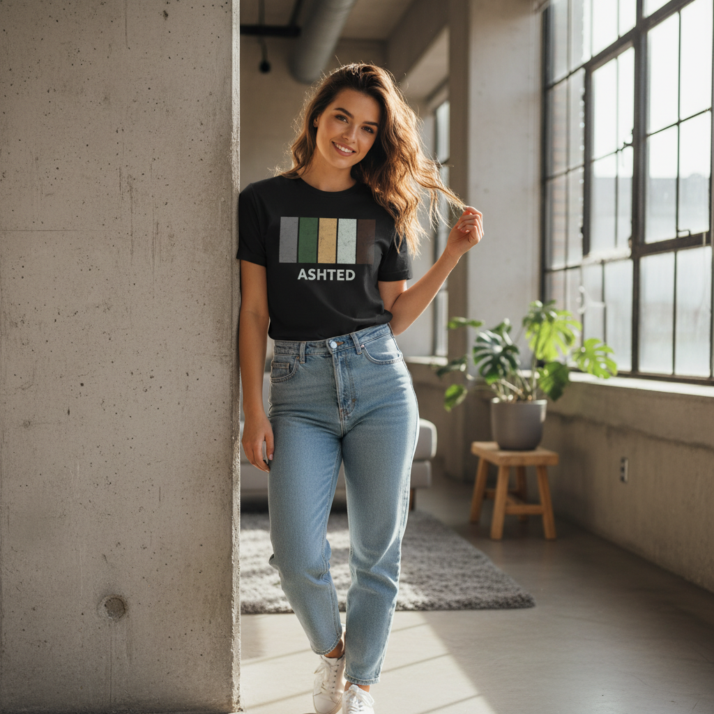 Ashted - T-Shirt - Colour Block Design