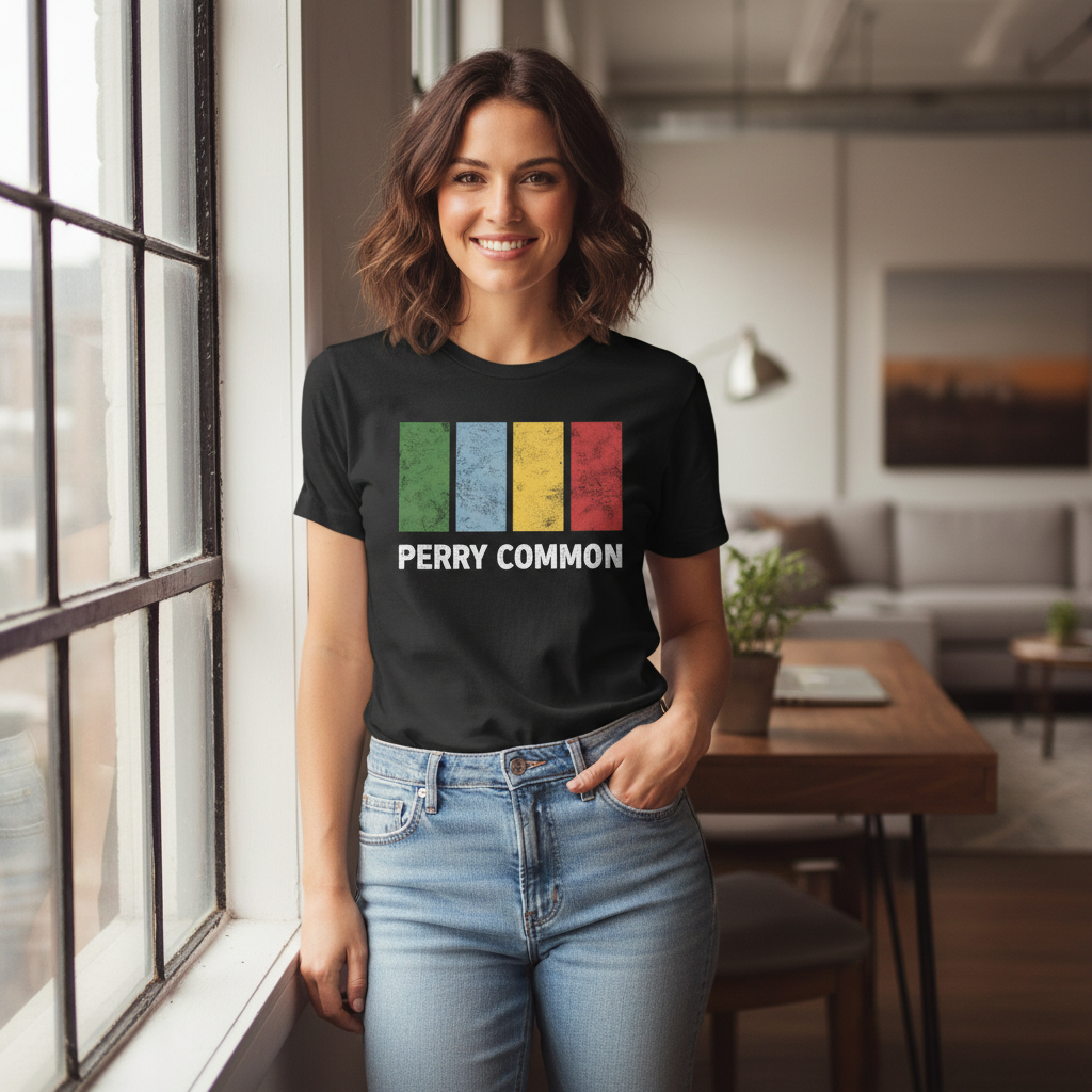 Perry Common - T-Shirt - Colour Block Design