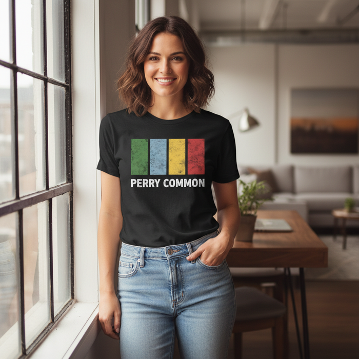 Perry Common - T-Shirt - Colour Block Design