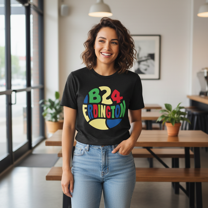 Erdington - T-Shirt - B24 Colour Burst Design