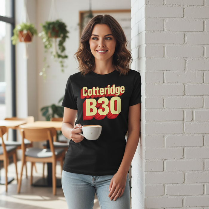Cotteridge - T-Shirt - Bold 3D Type Design