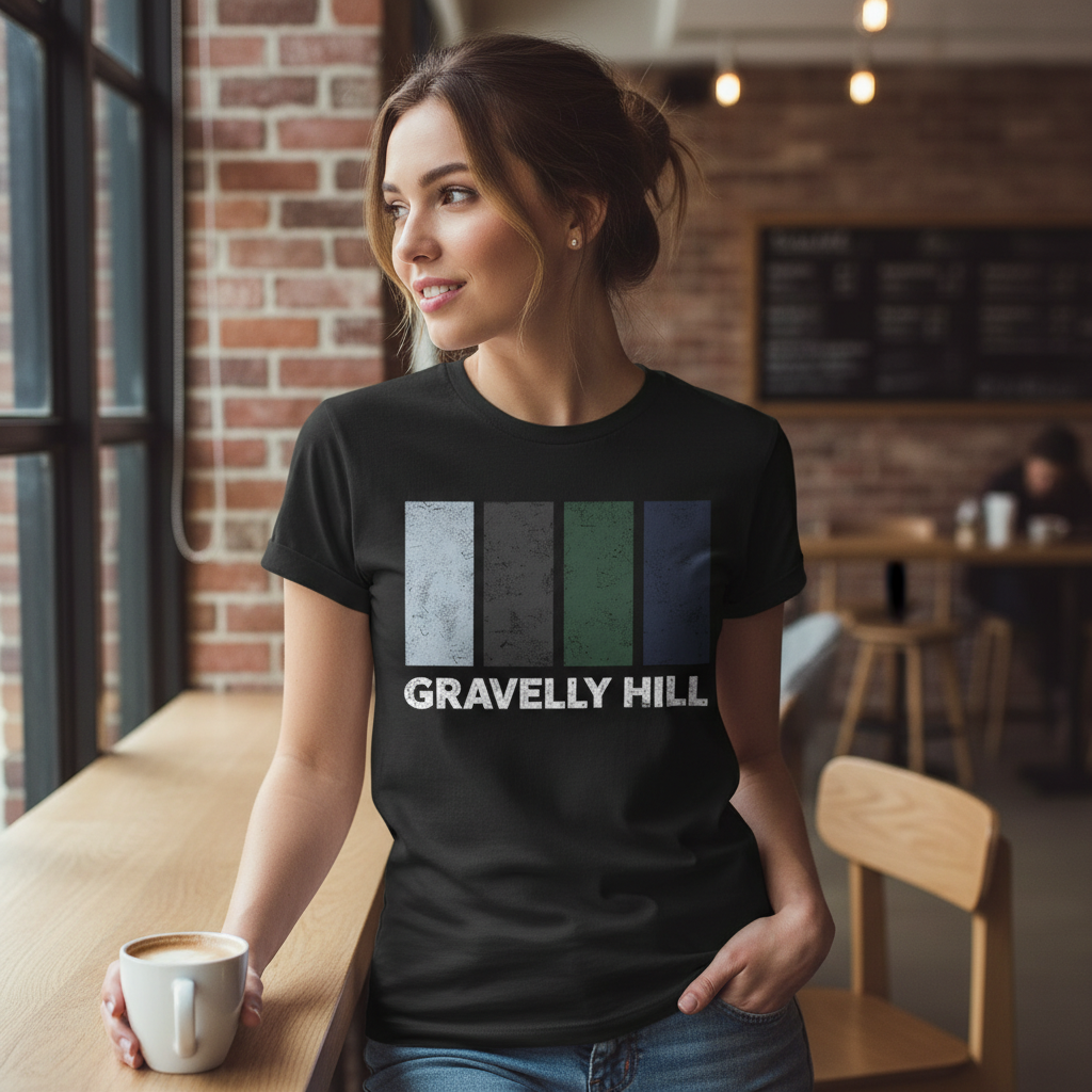 Gravelly Hill - T-Shirt - Colour Block Design