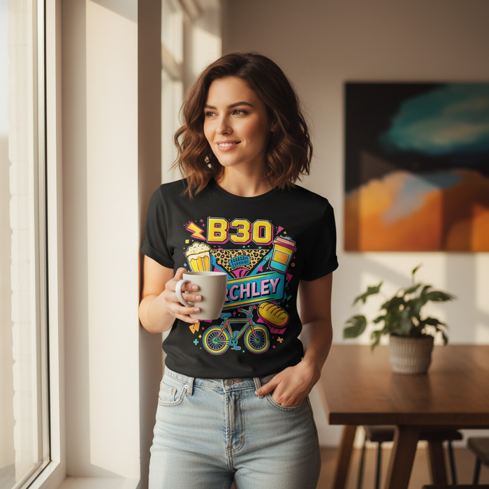Stirchley - T-Shirt - Playful Neon Vibe Design