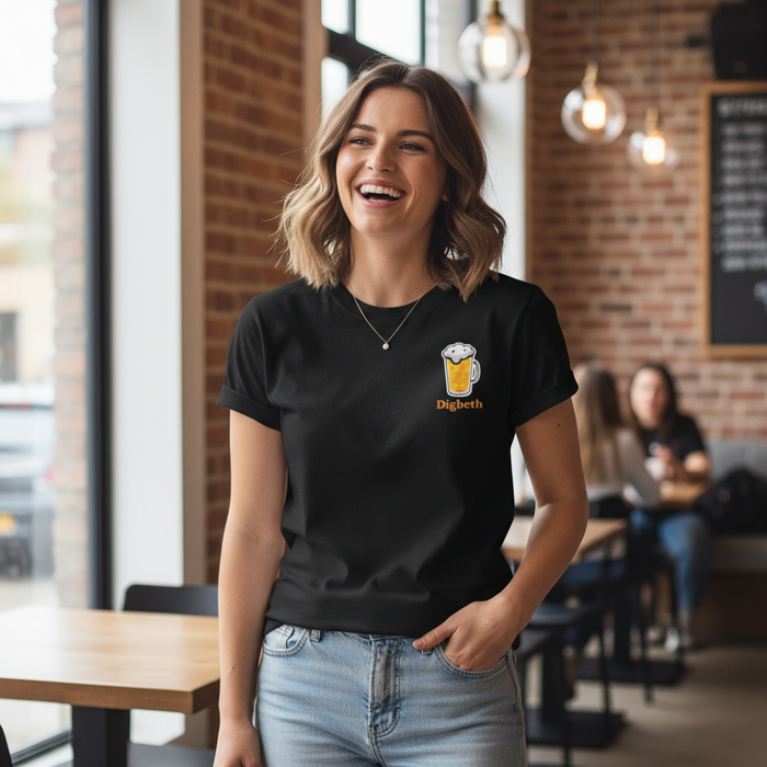 Digbeth - T-Shirt - Minimal Cool Design - Beer Glass