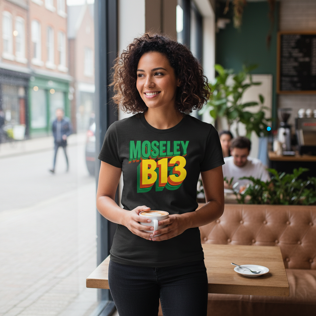 Moseley - T-Shirt - Bold 3D Type Design
