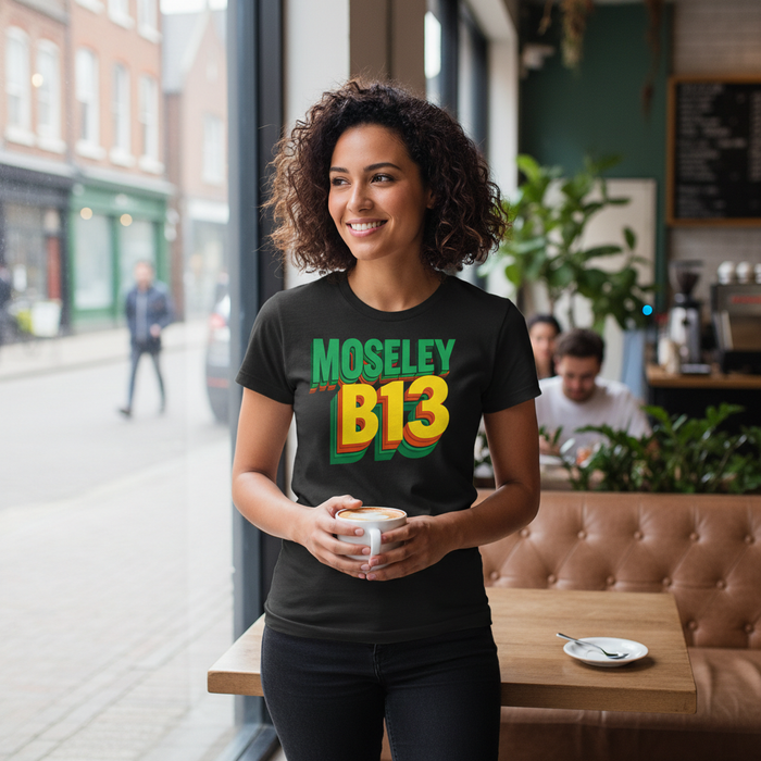Moseley - T-Shirt - Bold 3D Type Design