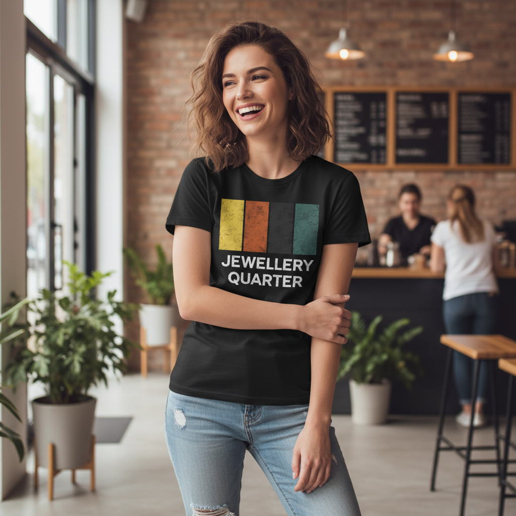 Jewellery Quarter - T-Shirt - Colour Block Design