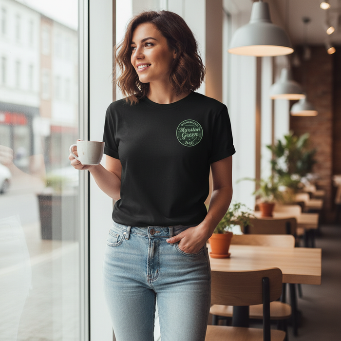 Marston Green - T-Shirt - B40 Vintage Stamp Design