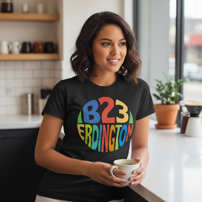 Erdington - T-Shirt - B23 Colour Burst Design