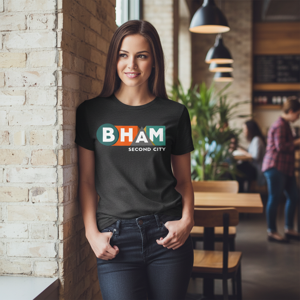Birmingham - T-Shirt - BHAM Second City Bold Graphic
