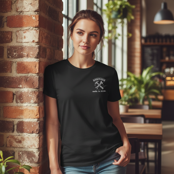 Birmingham - T-Shirt - Made in Brum Tools Badge Industrial Heritage Design
