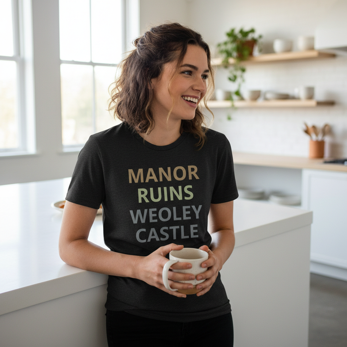 Weoley Castle - T-Shirt - Minimal Type Stack Design
