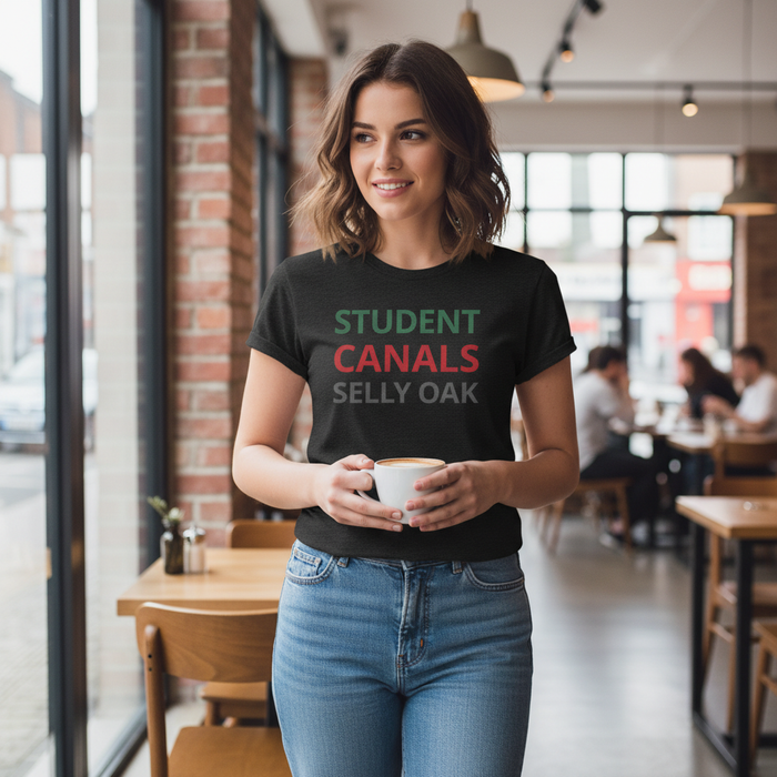 Selly Oak - T-Shirt - Minimal Type Stack Design