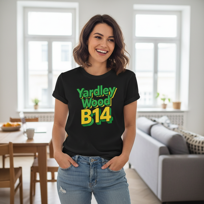Yardley Wood - T-Shirt - Bold 3D Type Design