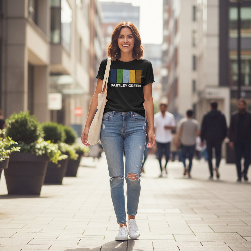 Bartley Green - T-Shirt - Colour Block Design