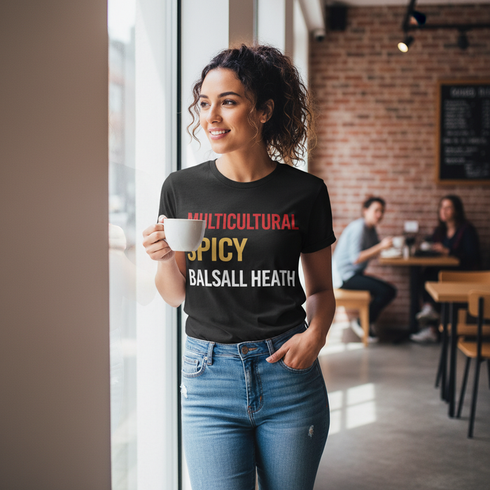 Balsall Heath - T-Shirt - Minimal Type Stack Design