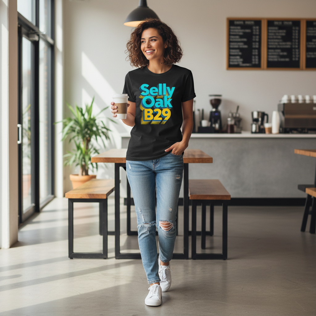Selly Oak - T-Shirt - Bold 3D Type Design