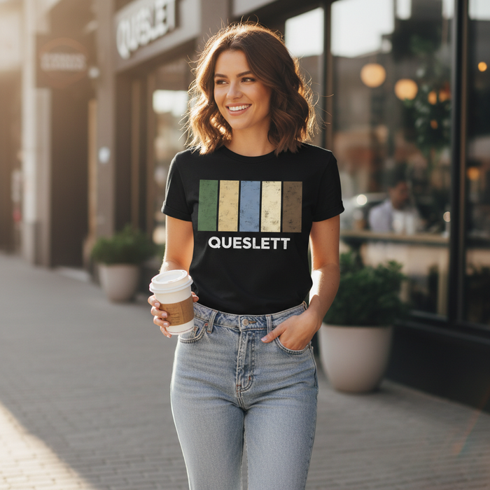 Queslett - T-Shirt - Colour Block Design