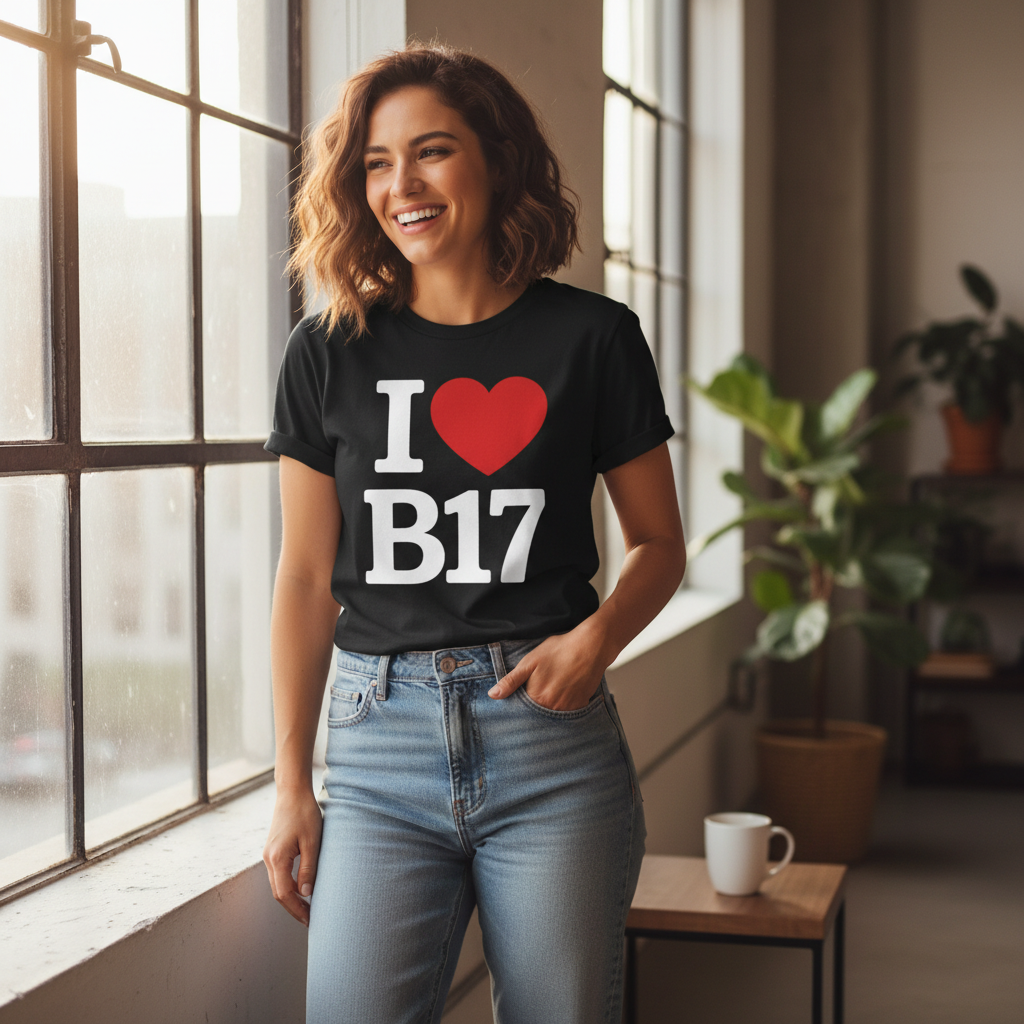 Harborne - T-Shirt - I heart B17 Design