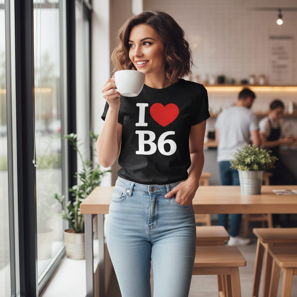 B6 - T-Shirt - I Heart B6 Design - Aston | Birchfield | Witton
