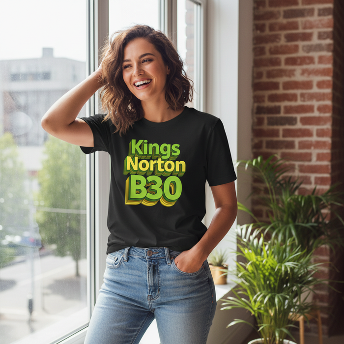 Kings Norton - T-Shirt - Bold 3D Type Design