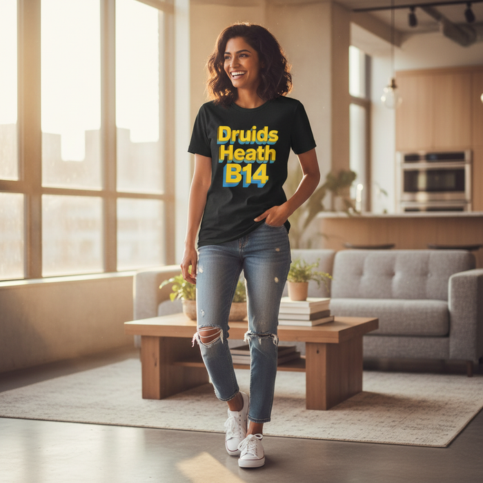 Druids Heath - T-Shirt - Bold 3D Type Design
