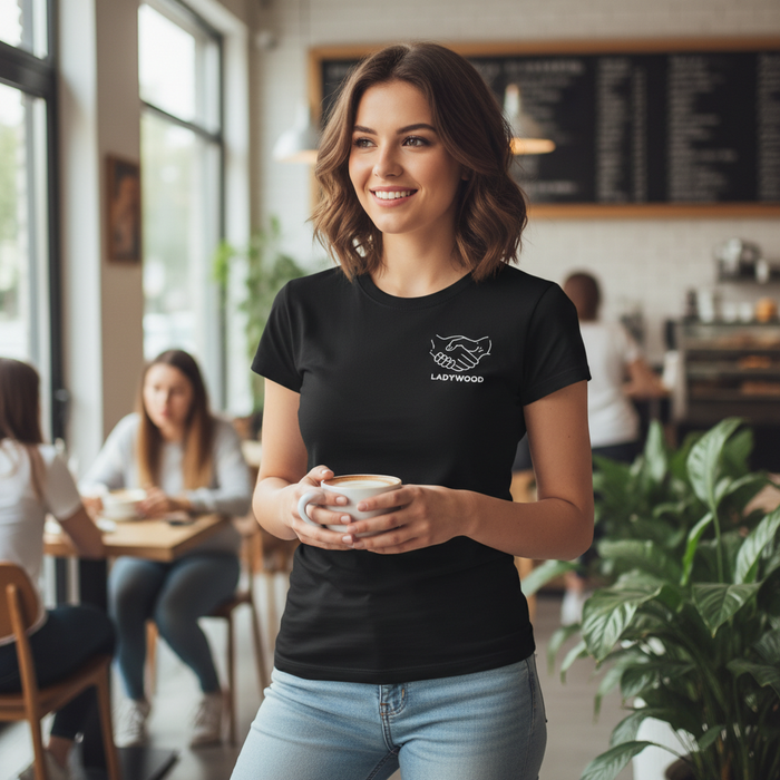 Ladywood - T-Shirt - Minimal Line Icon Design - Community