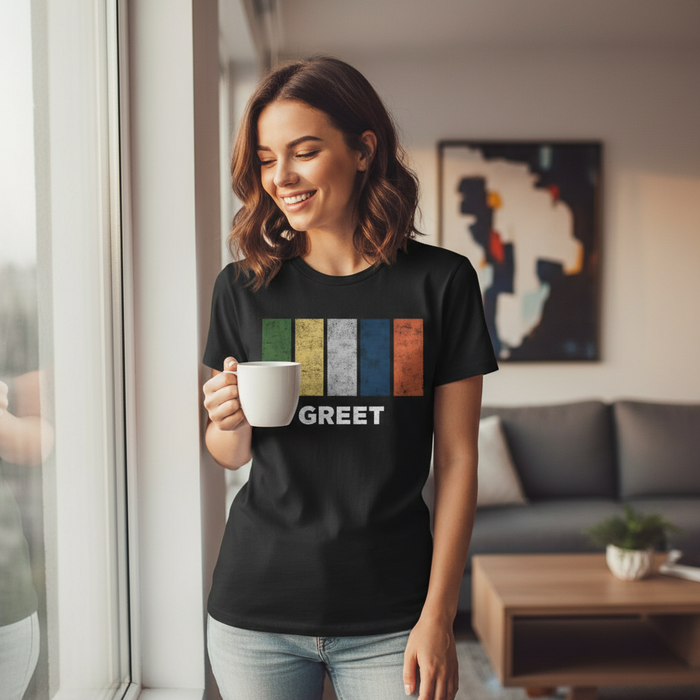 Greet - T-Shirt - Colour Block Design