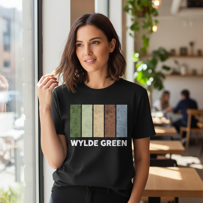 Wylde Green - T-Shirt - Colour Block Design