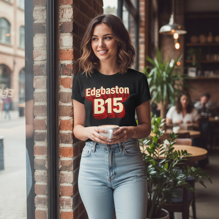 Edgbaston - T-Shirt - Bold 3D Type Design