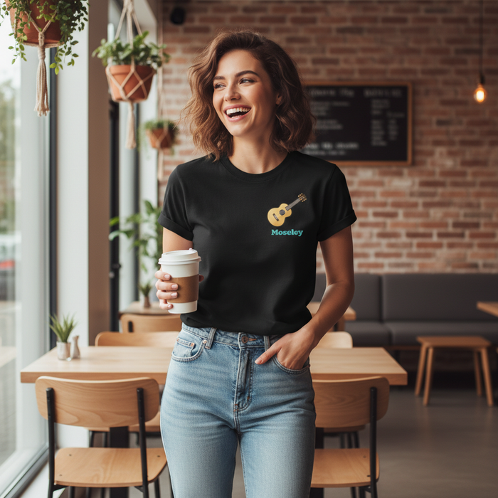 Moseley - T-Shirt - Minimal Cool Design - Guitar