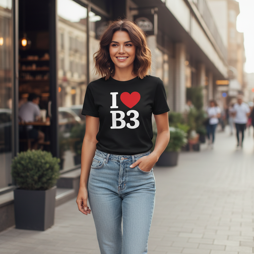 B3 - T-Shirt - I Heart B3 Design - Birmingham City Centre | Newhall Street