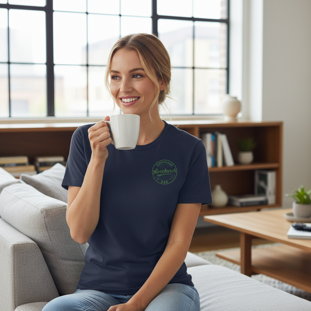 Alvechurch - T-Shirt - B48 Vintage Stamp Design