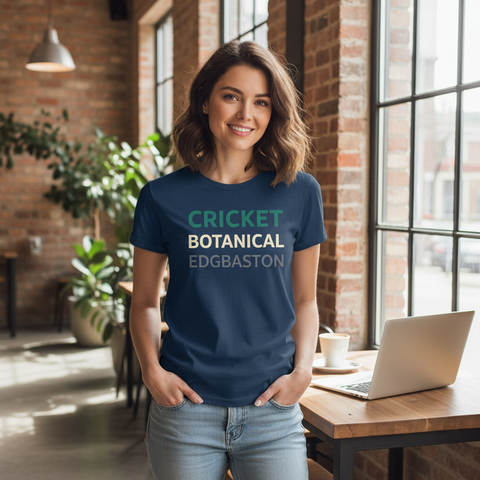 Edgbaston - T-Shirt - Minimal Type Stack Design