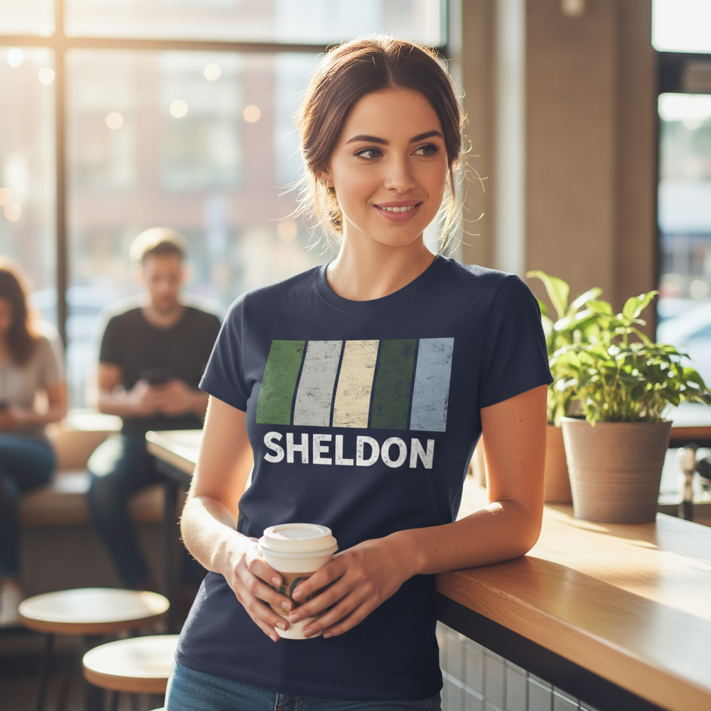Sheldon - T-Shirt - Colour Block Design