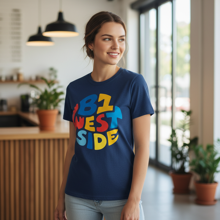 Westside - T-Shirt - Colour Burst Design
