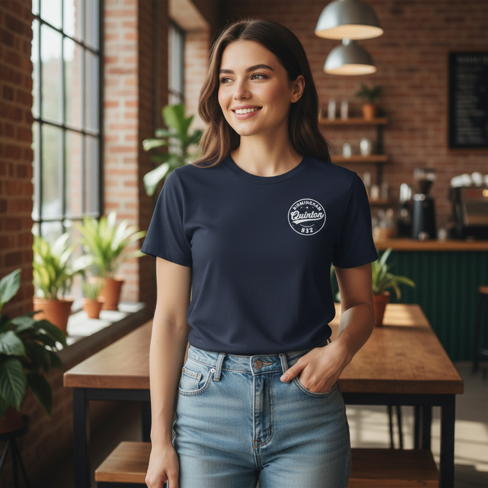 Quinton - T-Shirt - B32 Vintage Stamp Design